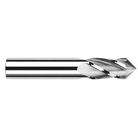 Picture of Harvey Tool 26532 1/2 D x 82 CarbideDrill/MillS, 4 FLDrill/Mill Carbide Uncoated Single End Drill Point